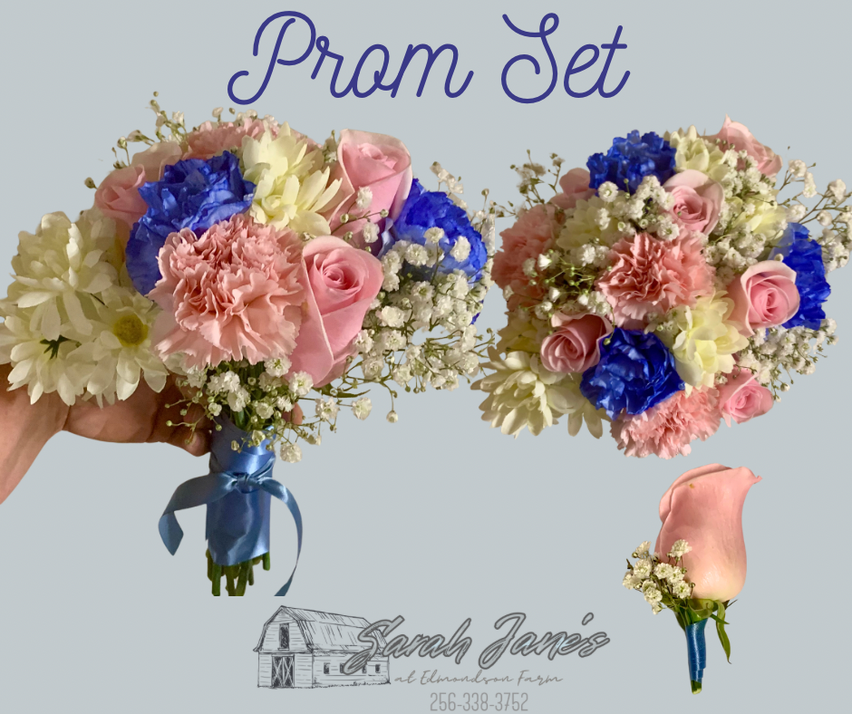 Formal Flower Bouquet & Boutonnière Set