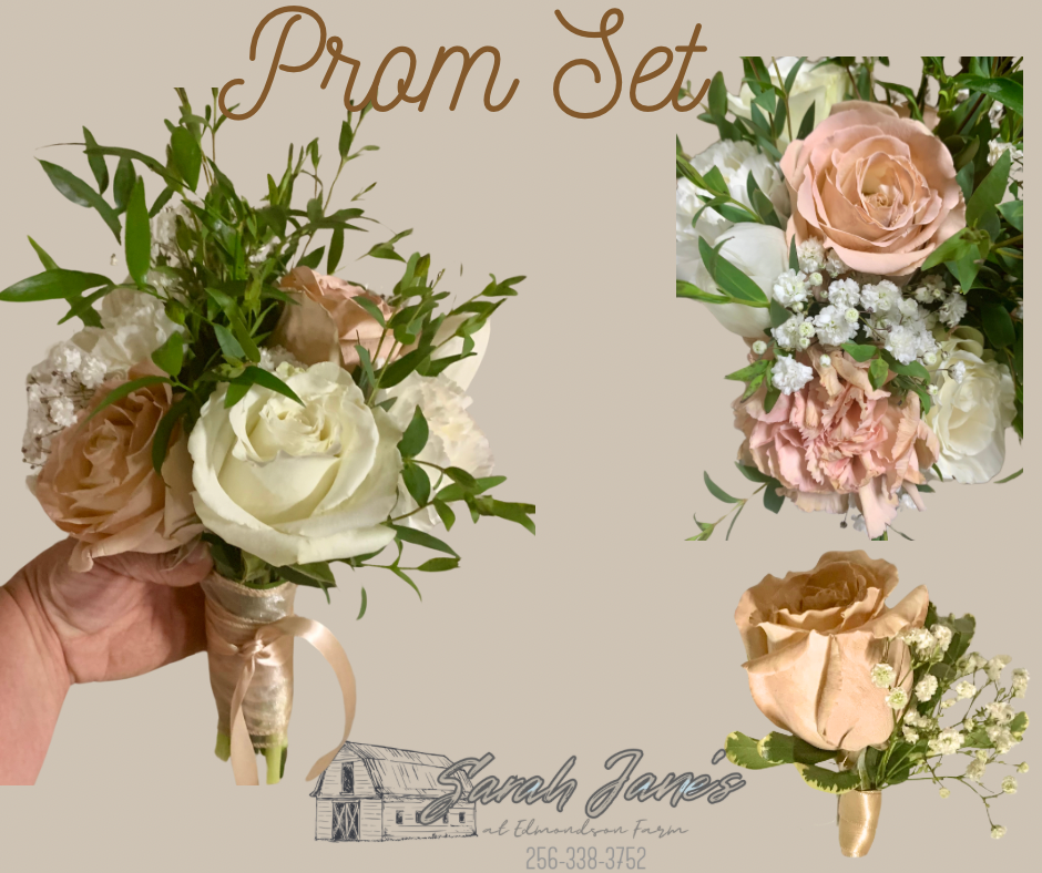 Formal Flower Bouquet & Boutonnière Set