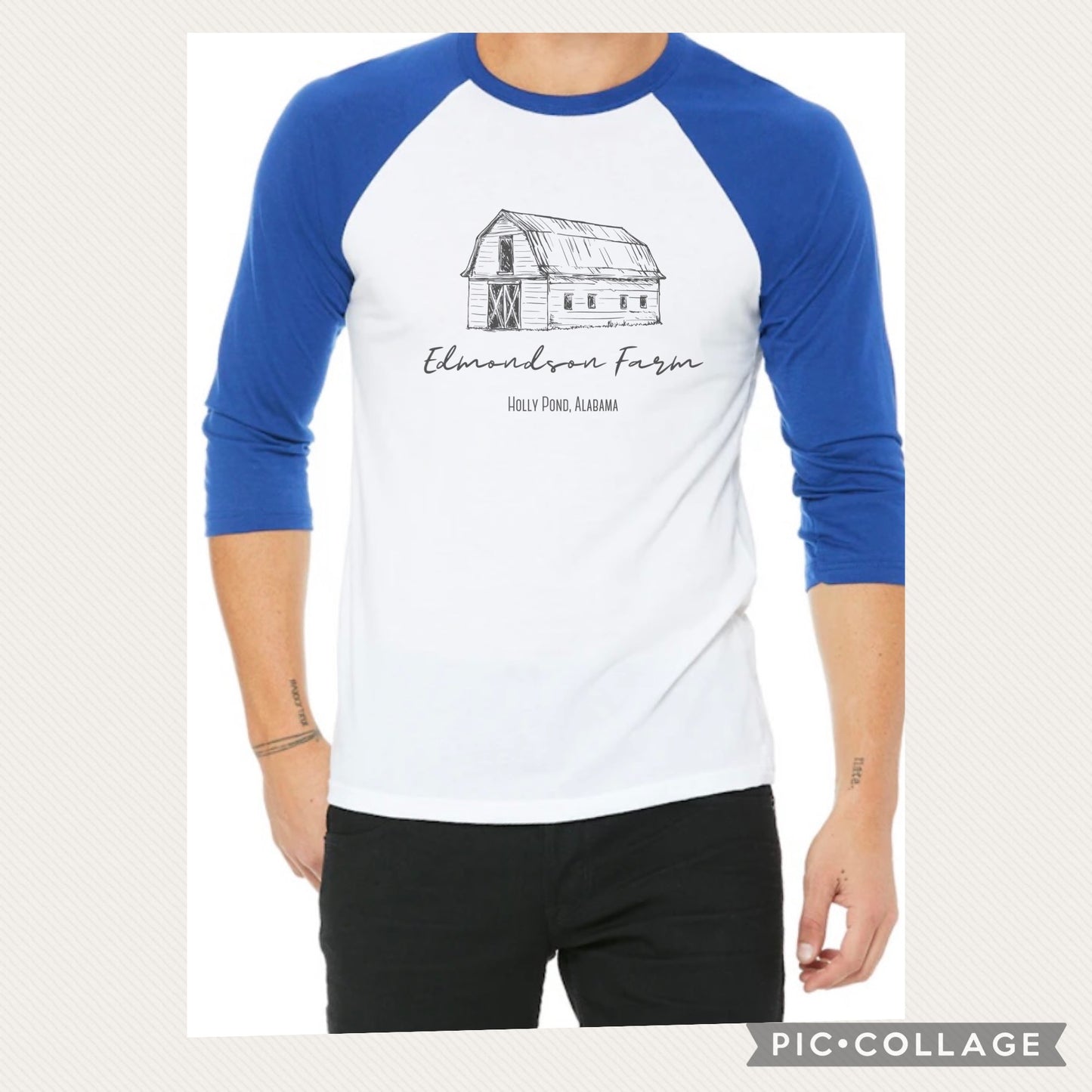 2XL Raglan Farm Tee - Edmondson Farm Store