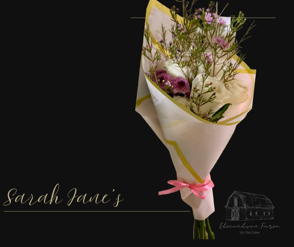 Paper Wrapped Floral Bouquet- Choose your size & Budget - Edmondson Farm Store