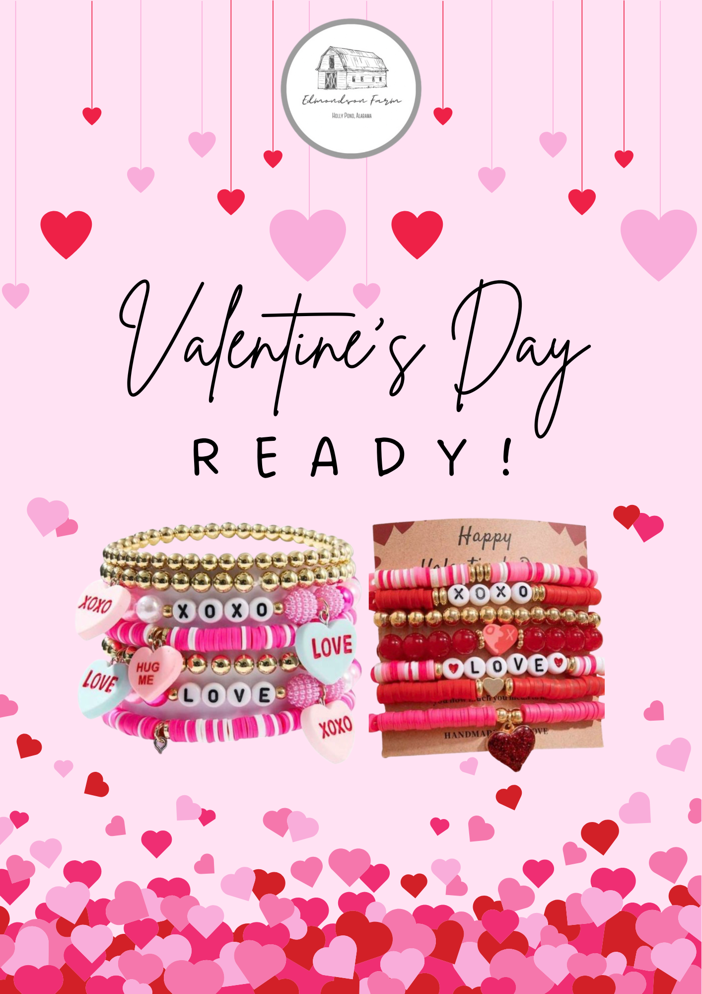 Stackable Valentine Bracelets - Edmondson Farm Store