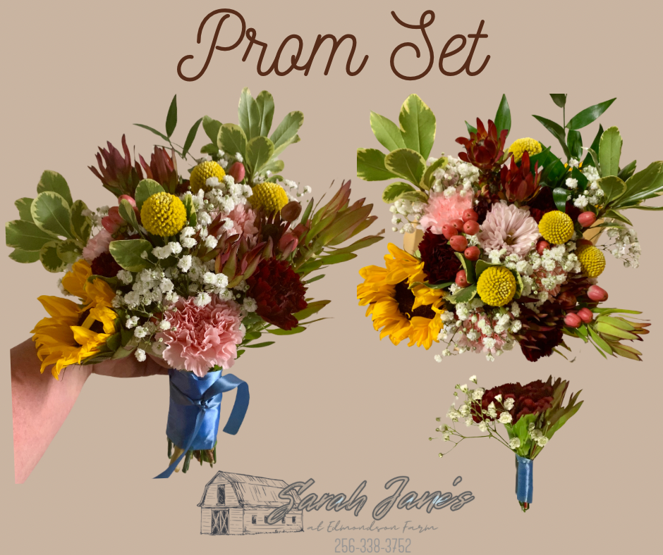Formal Flower Bouquet & Boutonnière Set