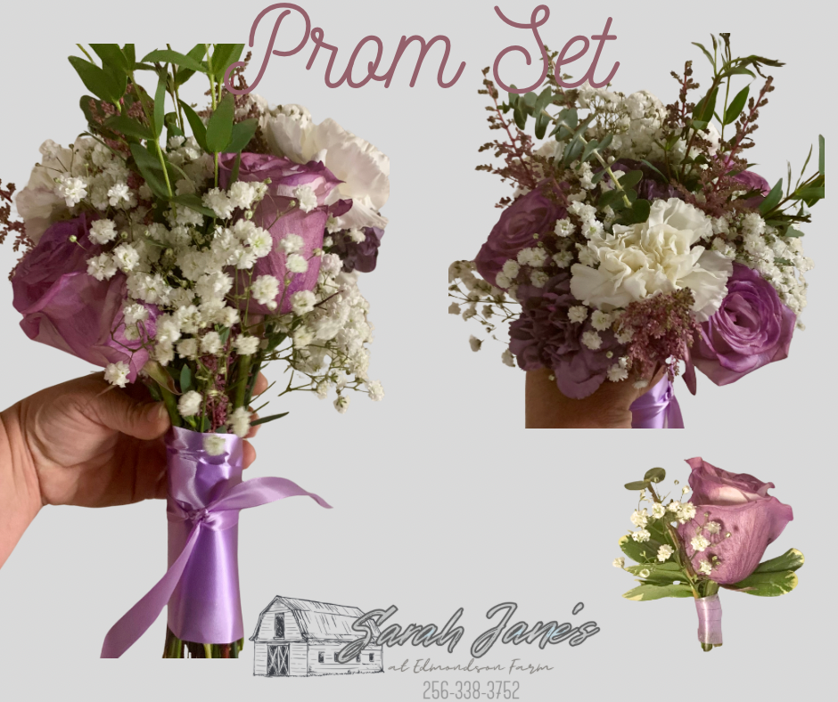 Formal Flower Bouquet & Boutonnière Set