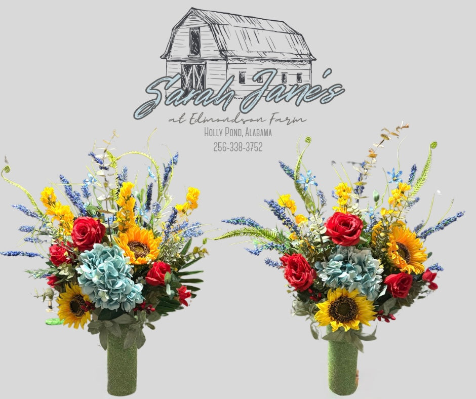 Silk Saddles, Baskets & Vases