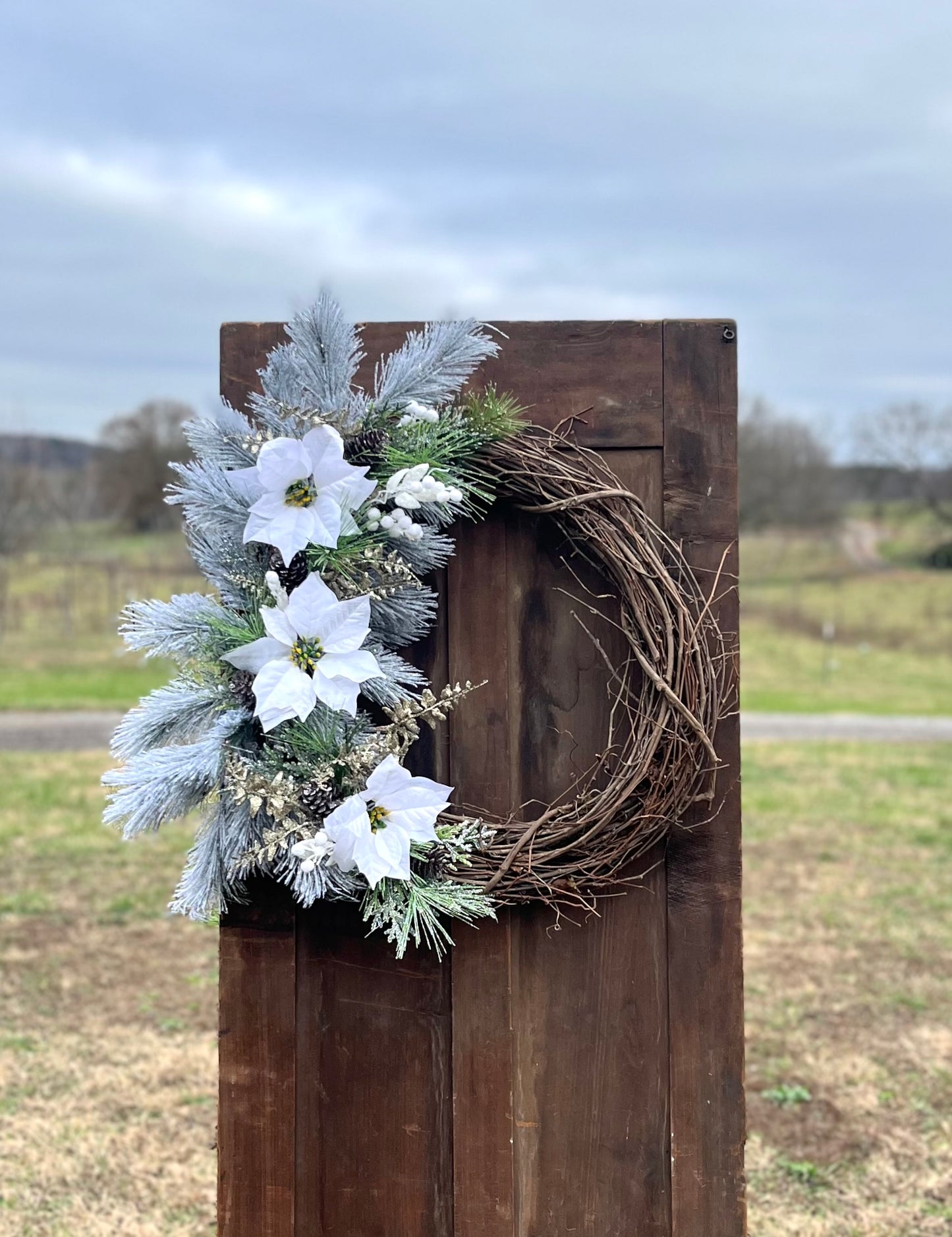Silk Winter Wreaths - Edmondson Farm Store