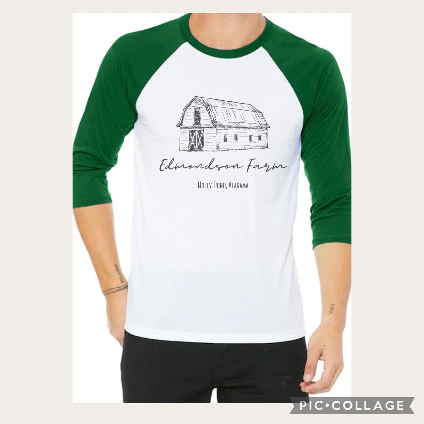 2XL Raglan Farm Tee - Edmondson Farm Store