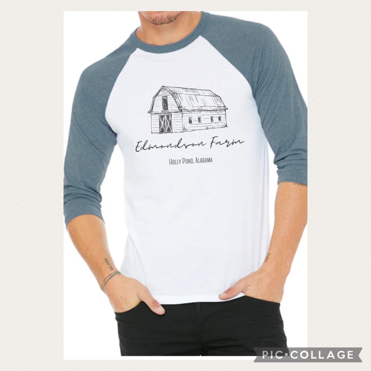 2XL Raglan Farm Tee - Edmondson Farm Store