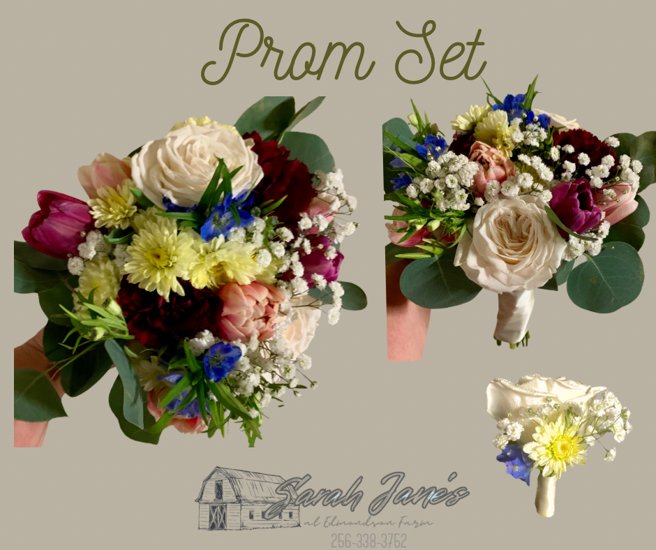 Formal Flower Bouquet & Boutonnière Set