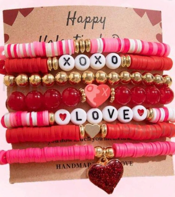 Stackable Valentine Bracelets