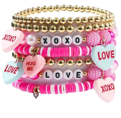 Stackable Valentine Bracelets