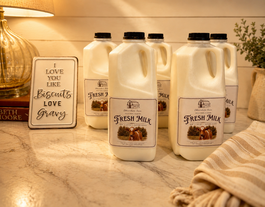 Half Gallon Raw Milk - Edmondson Farm Store