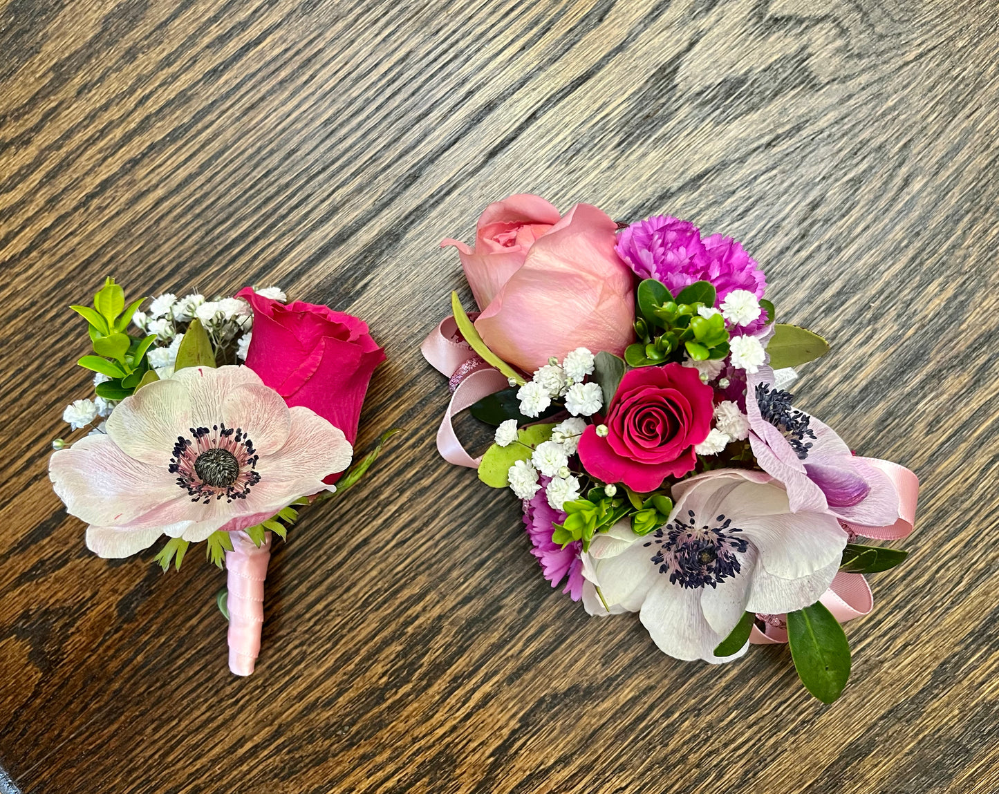 Formal Wristlet & Boutonnière Set