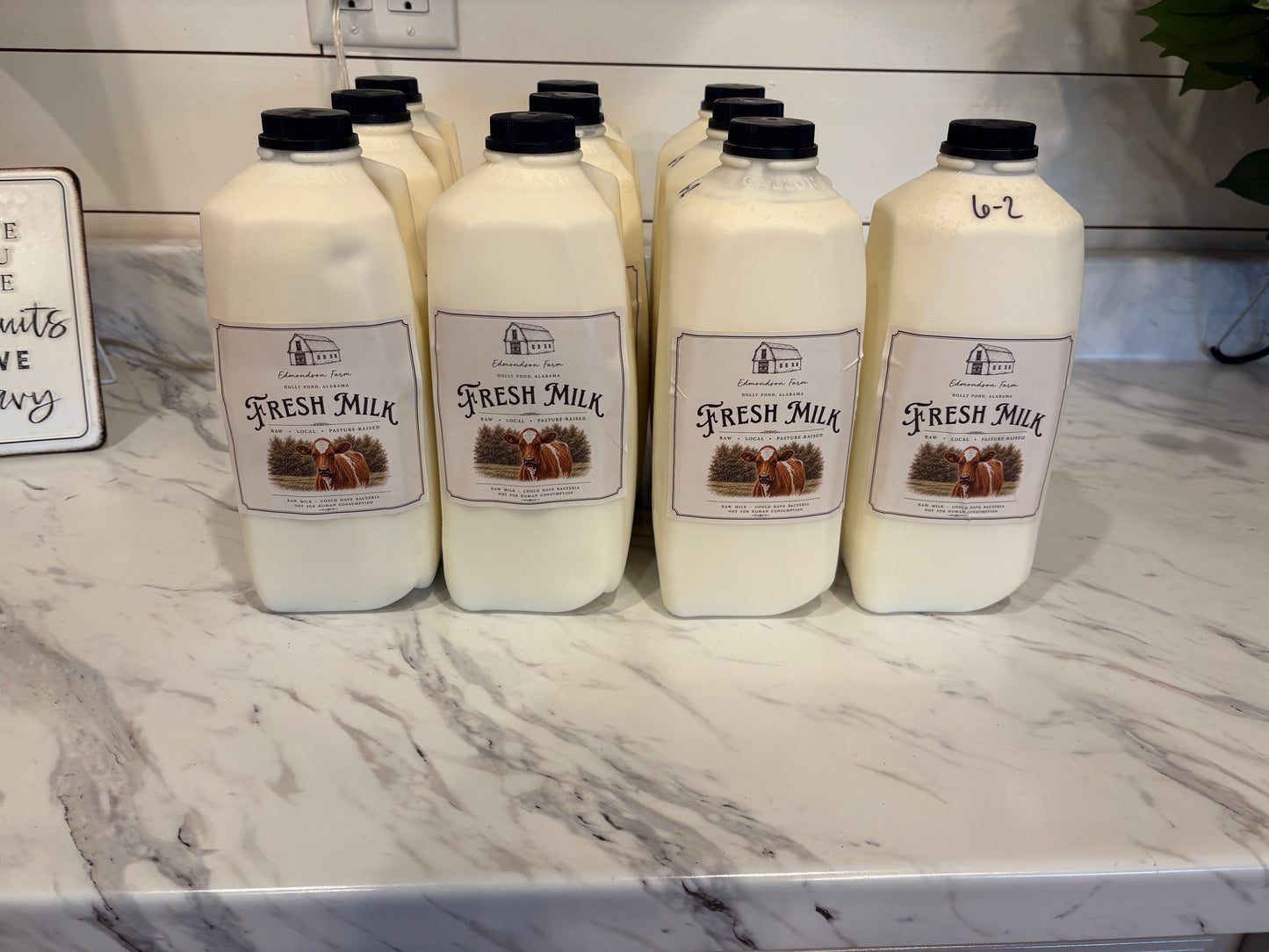 Half Gallon Raw Milk