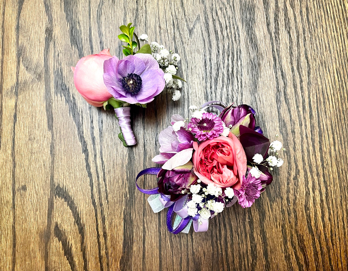 Formal Wristlet & Boutonnière Set