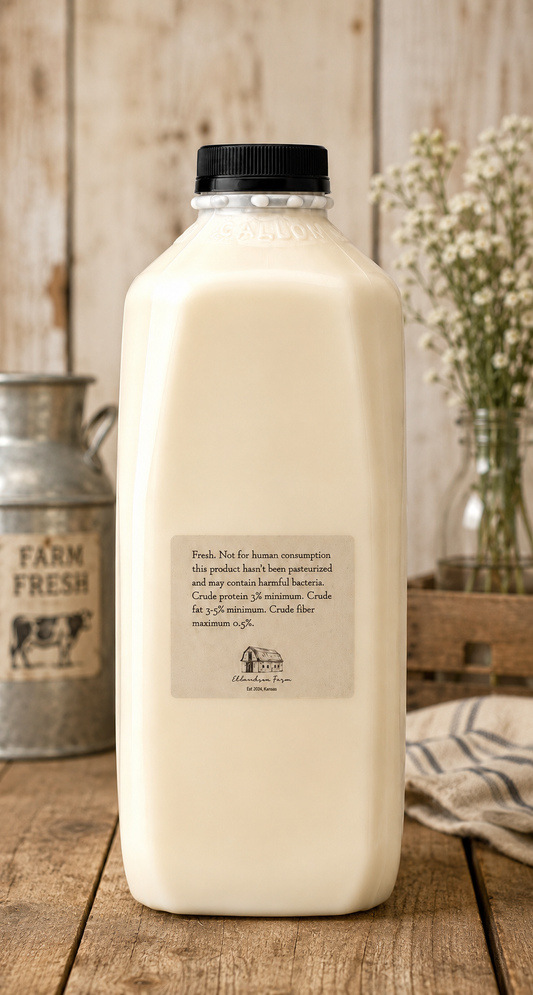 Half Gallon Raw Milk